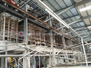 鉻礦球磨機螺旋溜槽重選選礦工藝